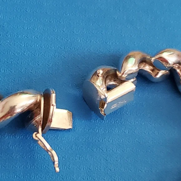 Bracelet QG 925 Italy Sterling Silver 27.4 grms , - Picture 7 of 12